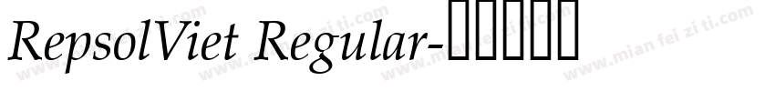 RepsolViet Regular字体转换